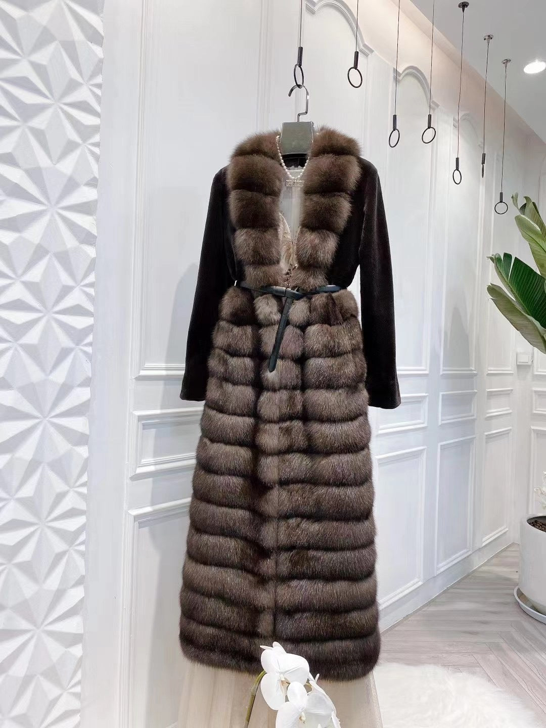 Sable fur coat