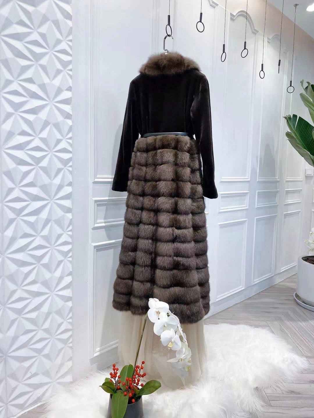 Sable fur coat