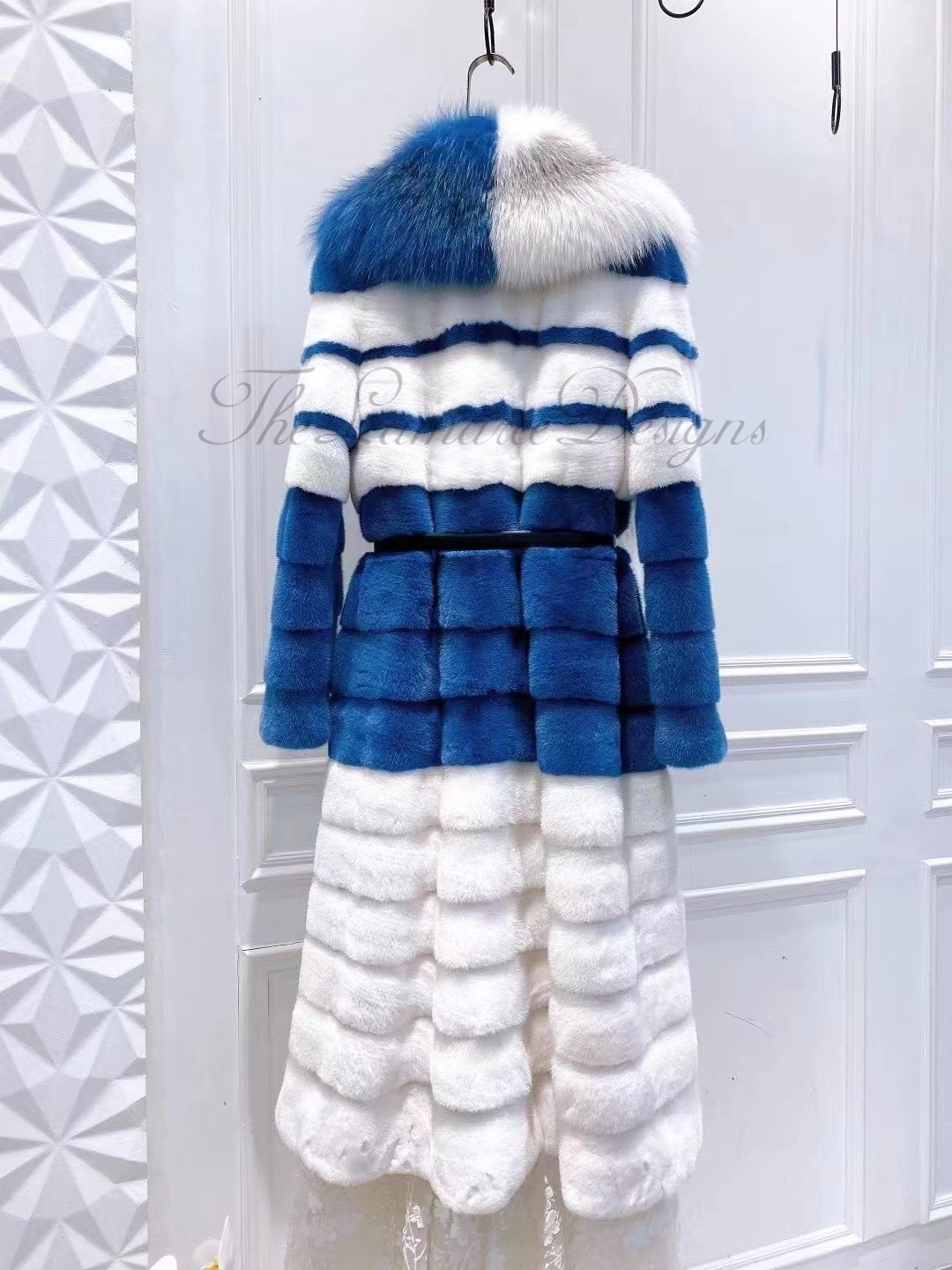 Danish mink and fox fur coat