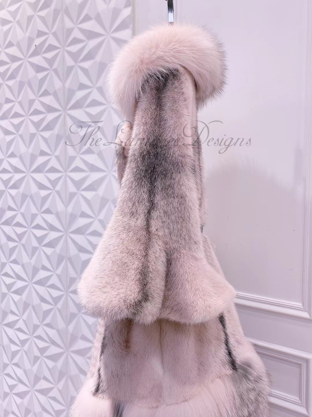 Danish mink and fox fur coat