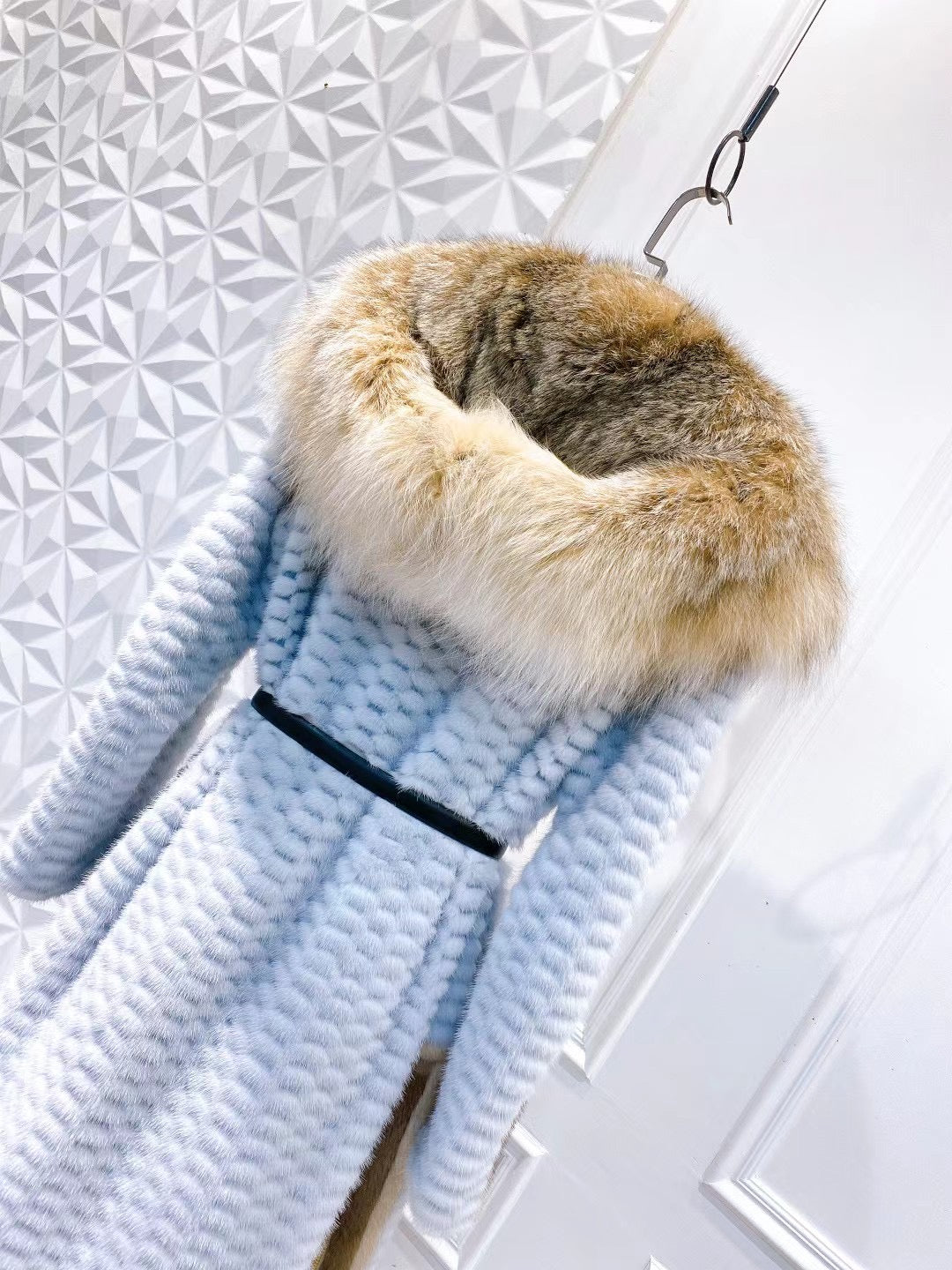Danish mink and lynx fur coat