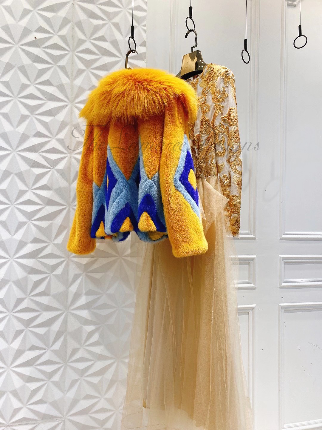 Danish mink and fox fur jacket