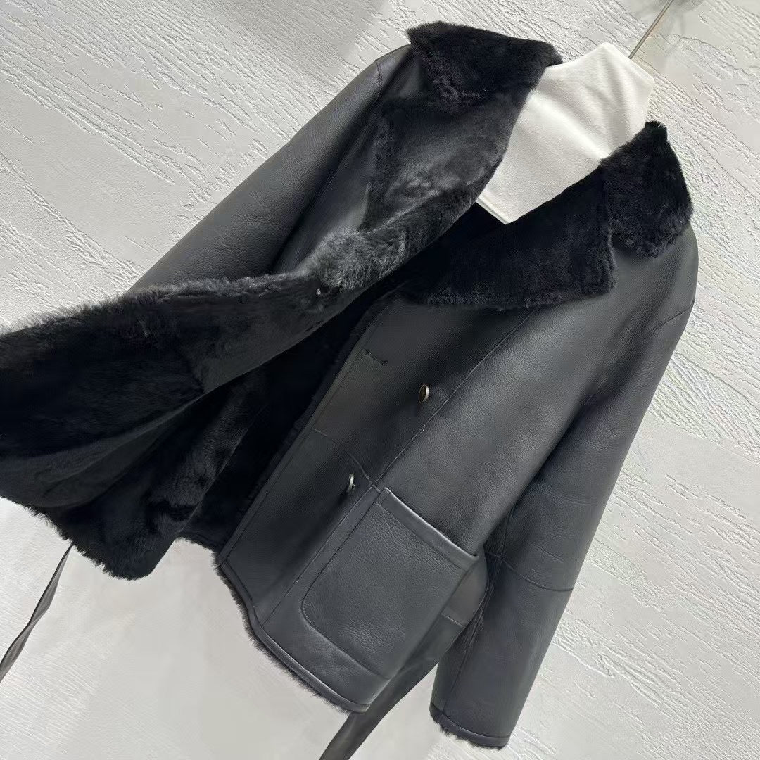 Sheepskin coat