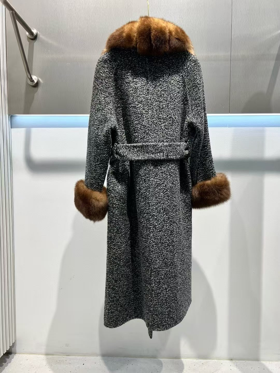 Cashmere & fox coat