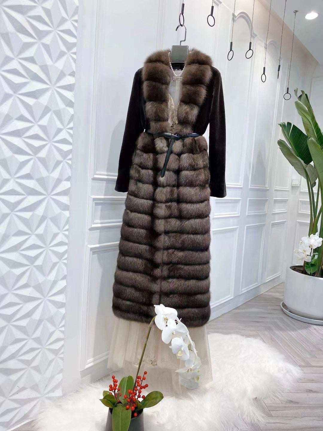 Sable fur coat