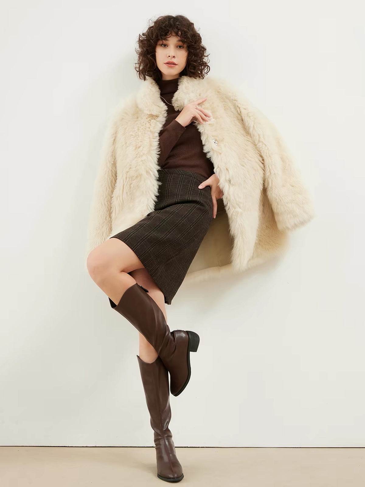Sheepskin coat