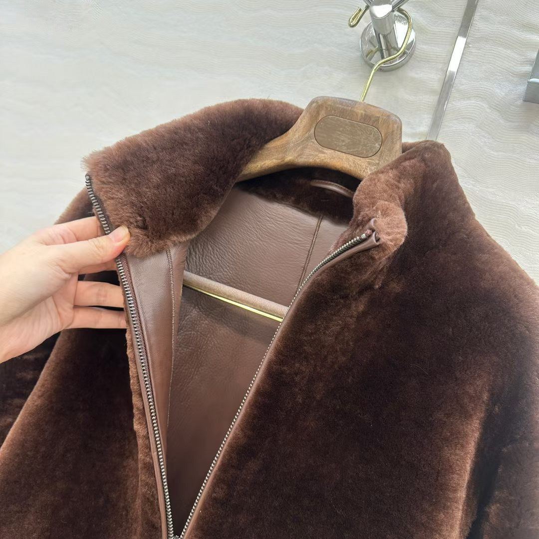 Sheepskin coat