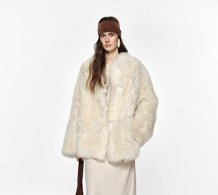 Sheepskin coat