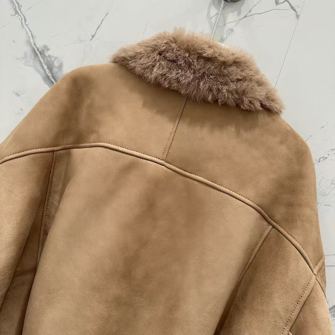 Sheepskin coat
