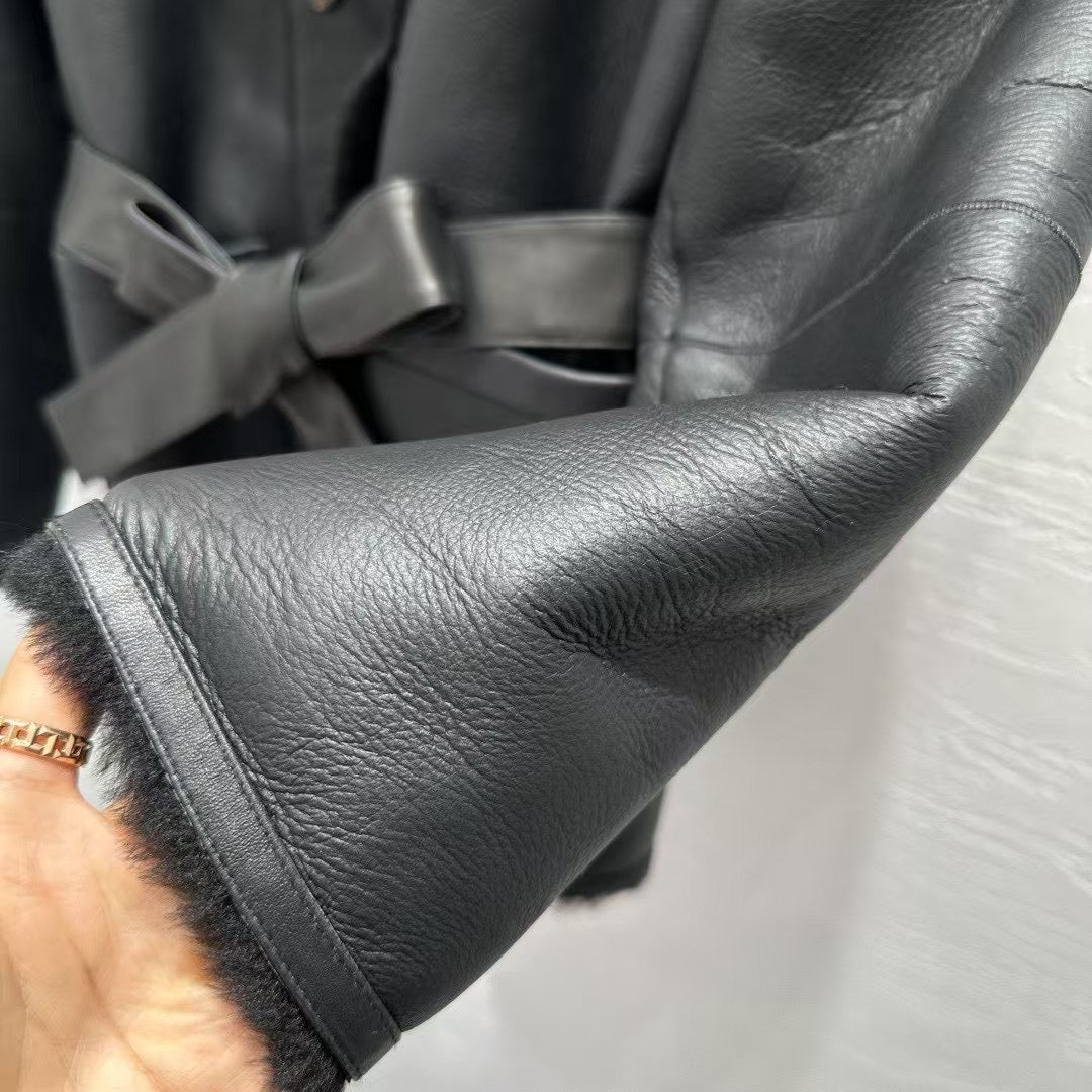 Sheepskin coat