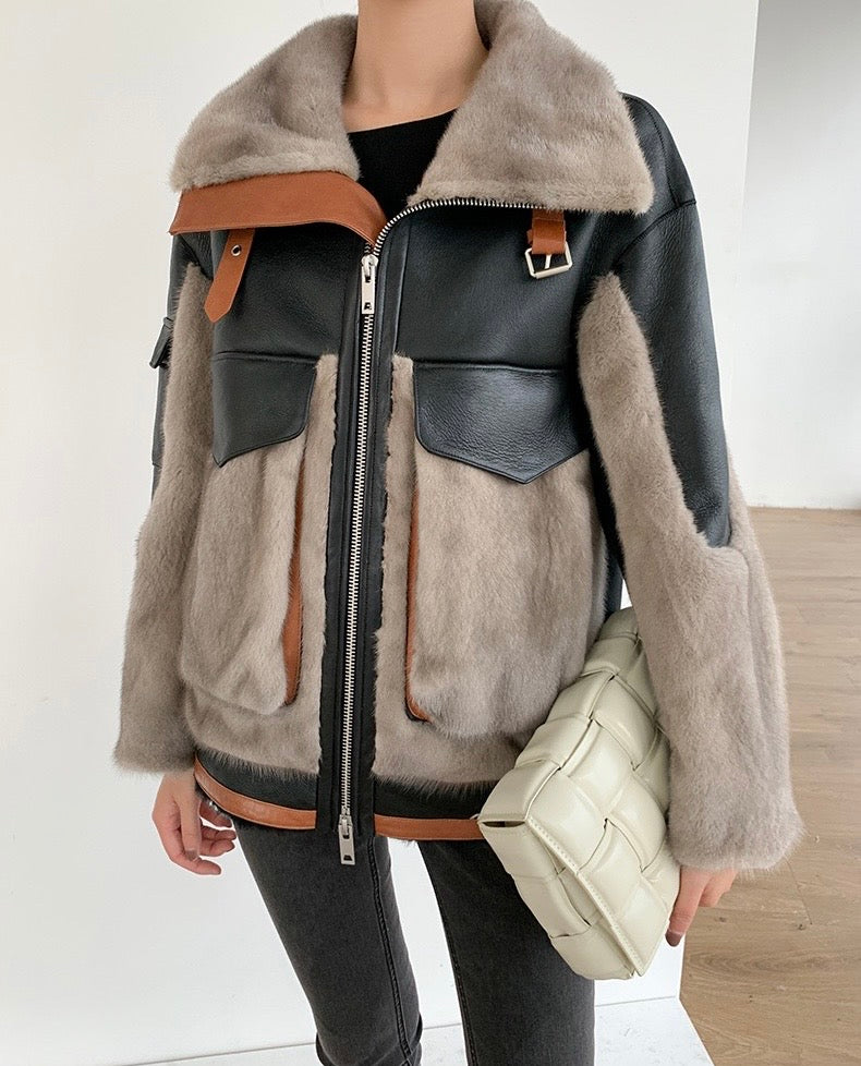 Mink &sheepskin jacket