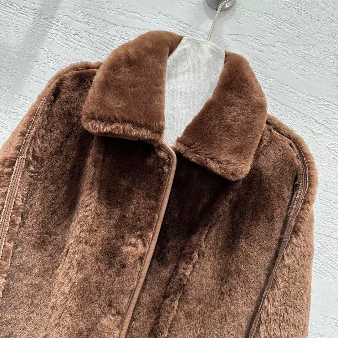 Sheepskin coat (reversible)
