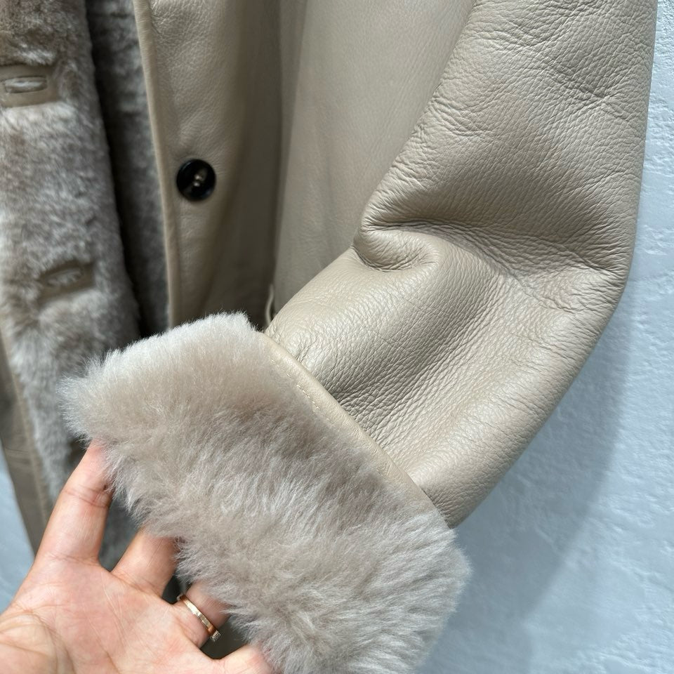 Sheepskin coat