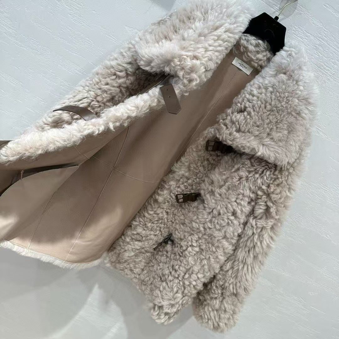 Sheepskin coat