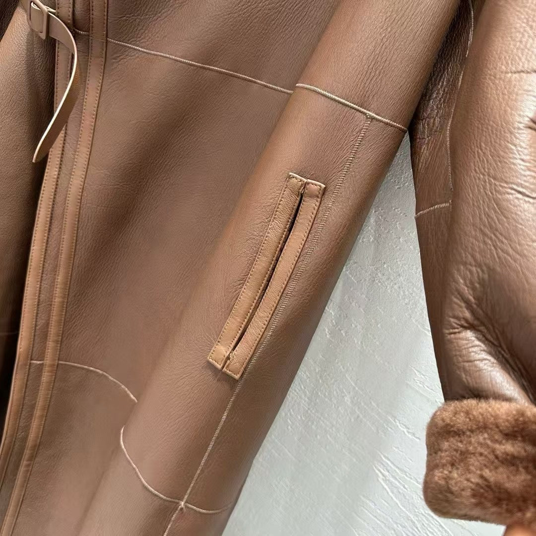 Sheepskin coat