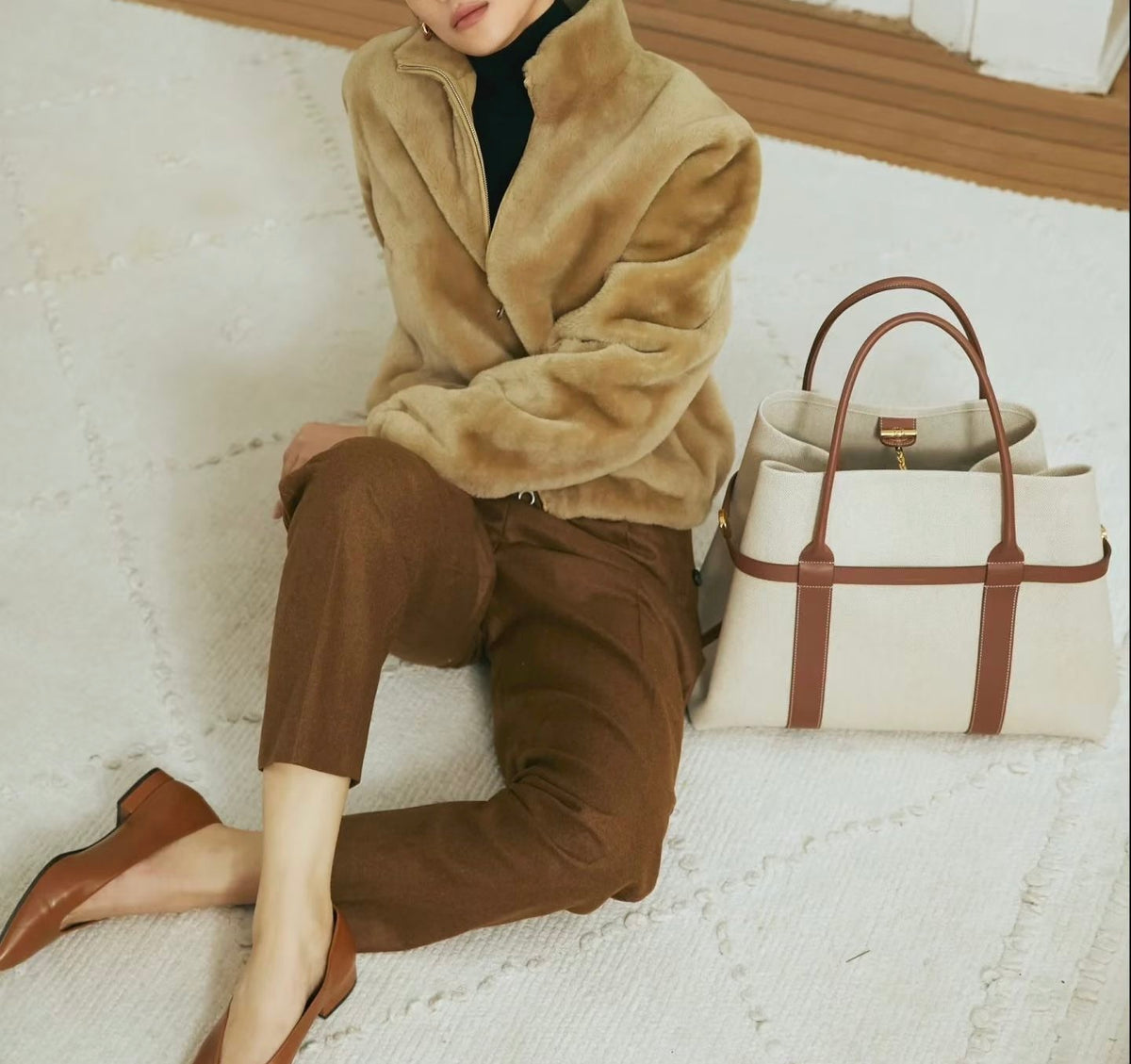 Sheepskin coat