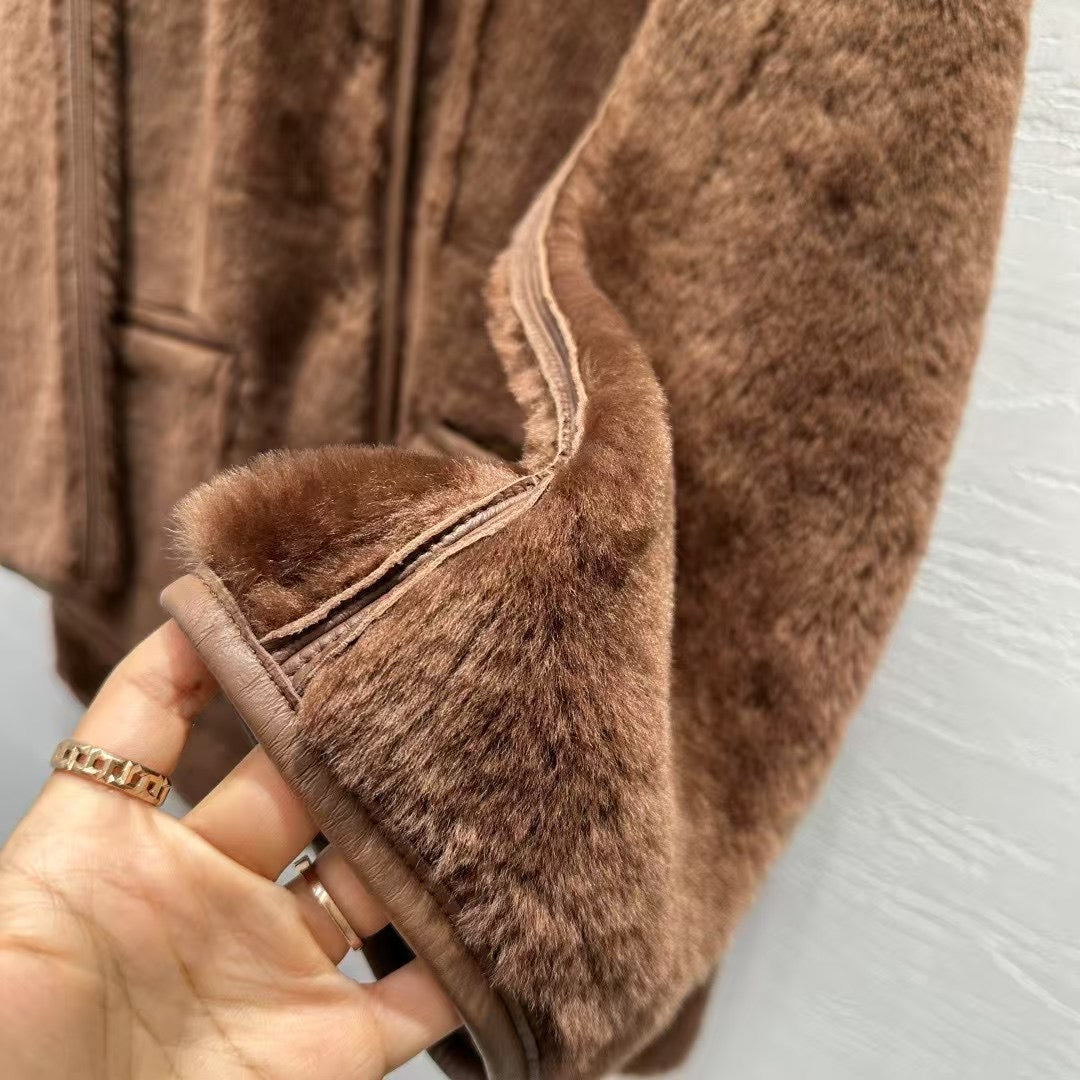 Sheepskin coat (reversible)