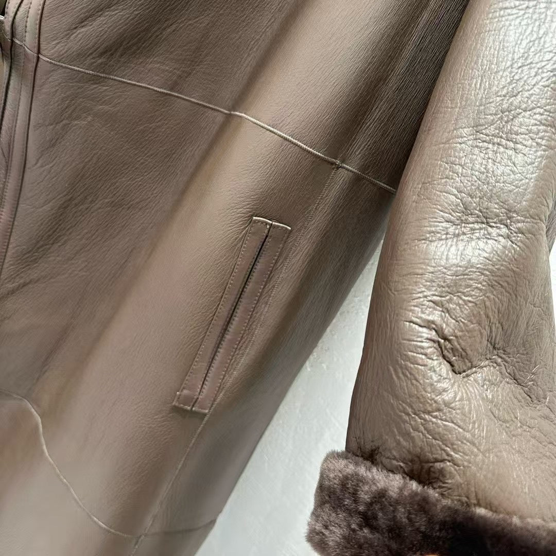 Sheepskin coat