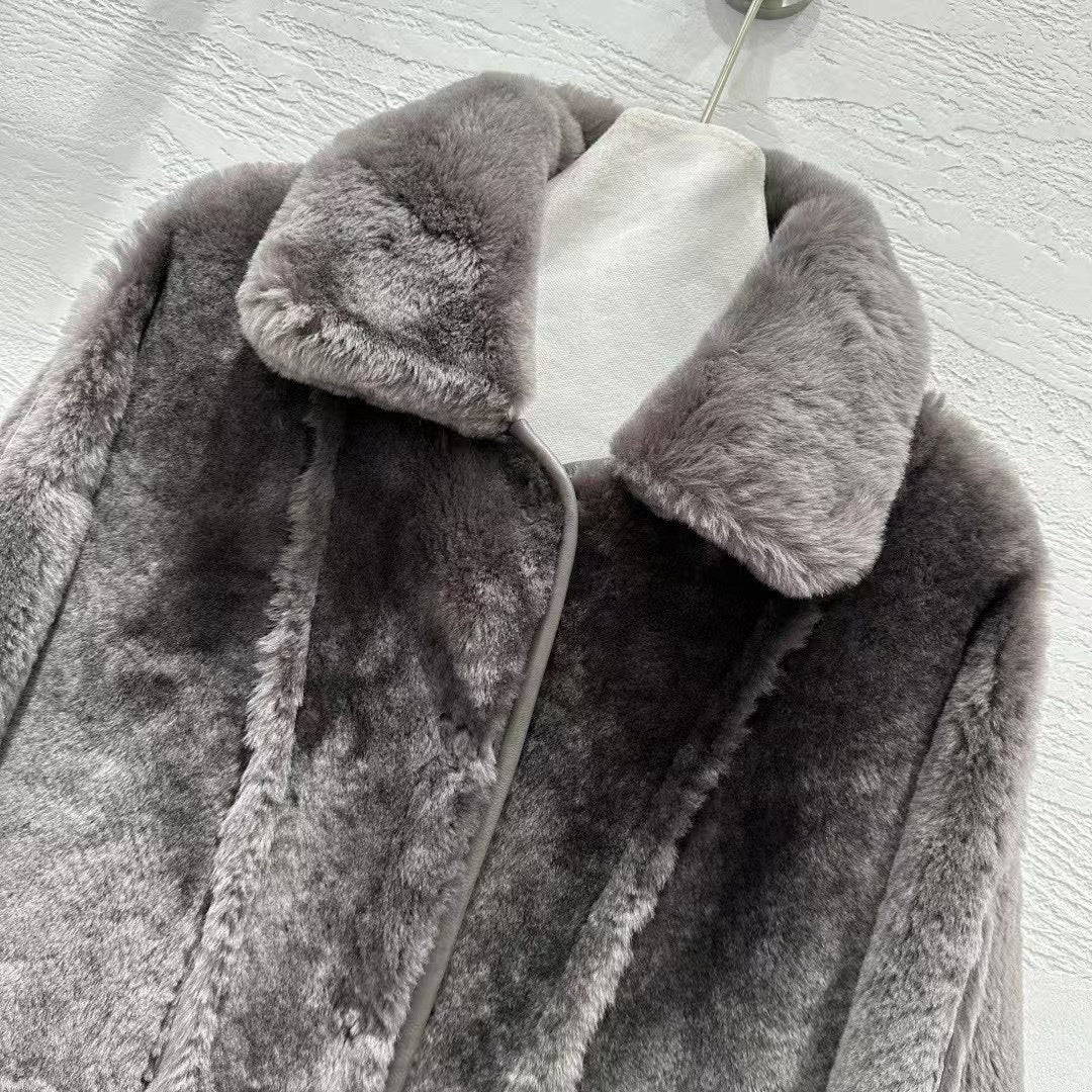 Sheepskin coat (reversible)