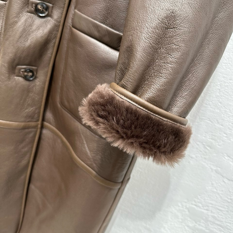 Sheepskin coat