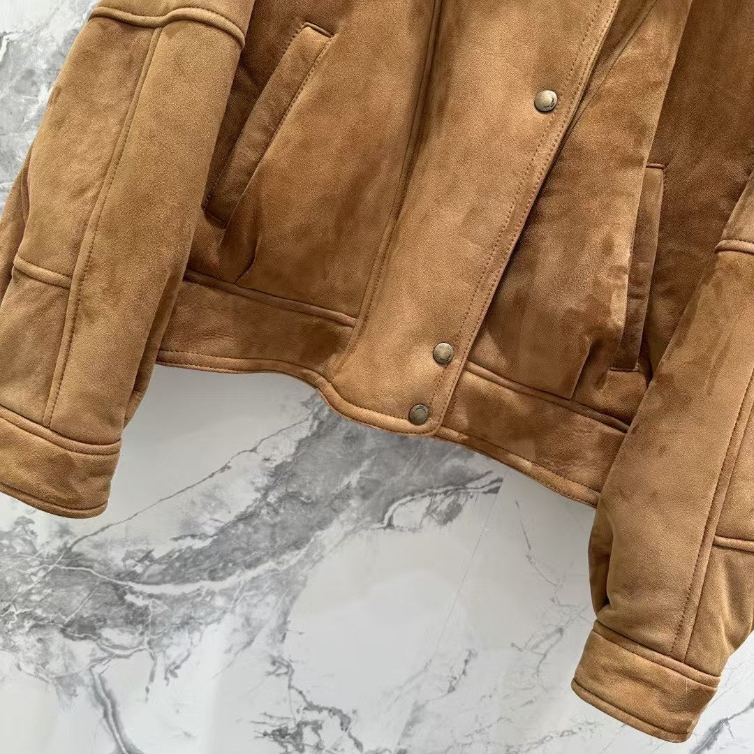 Sheepskin coat