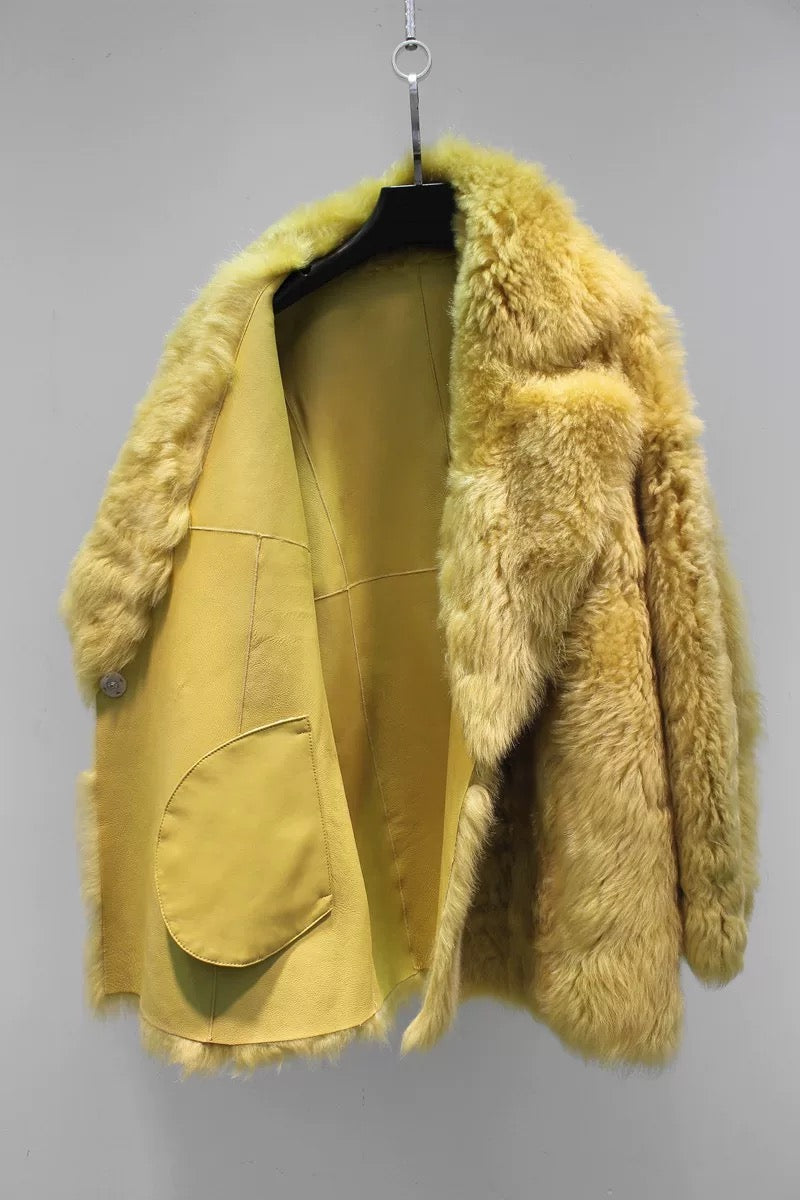 Sheepskin coat