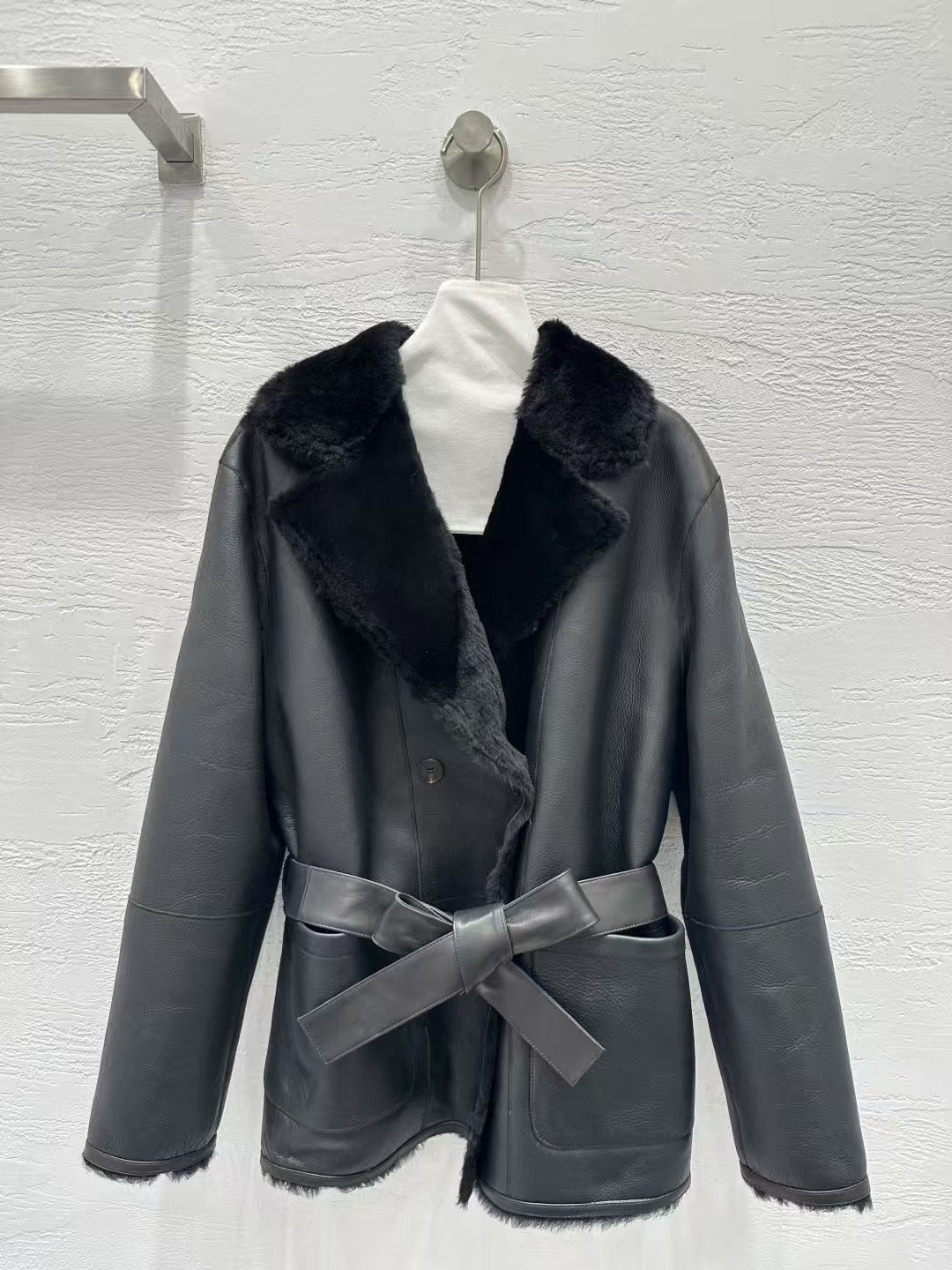 Sheepskin coat