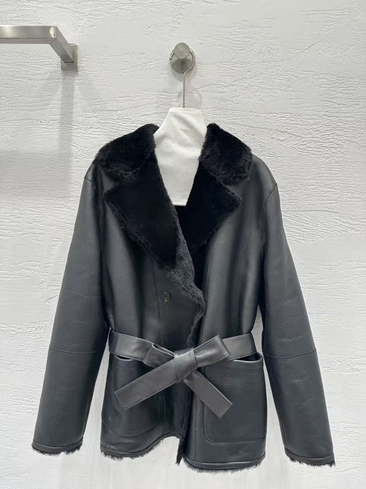 Sheepskin coat