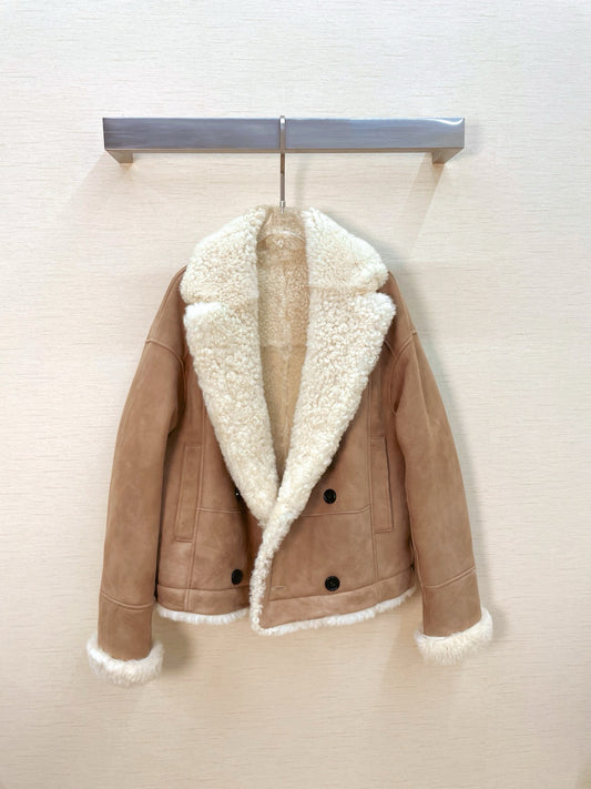 Double-sided sheepskin jacket