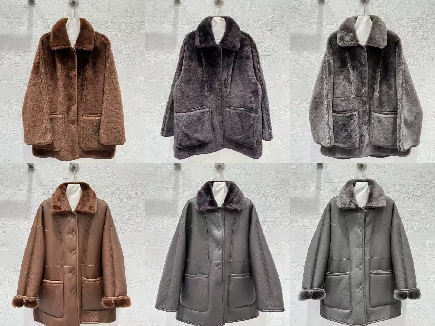 Sheepskin coat (reversible)