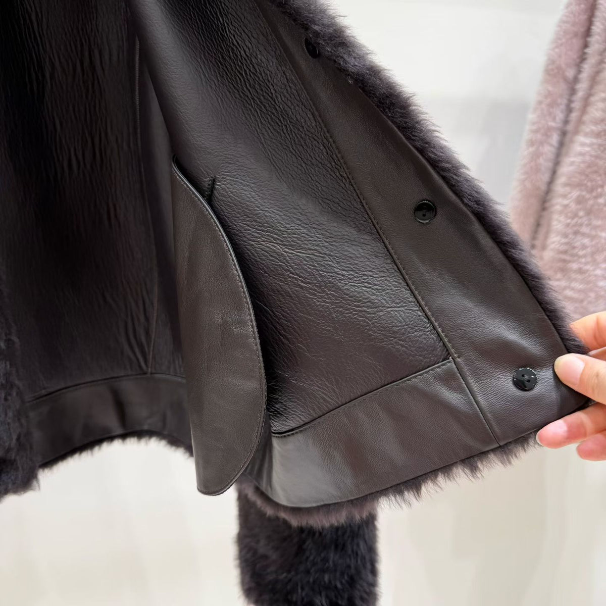 Sheepskin coat