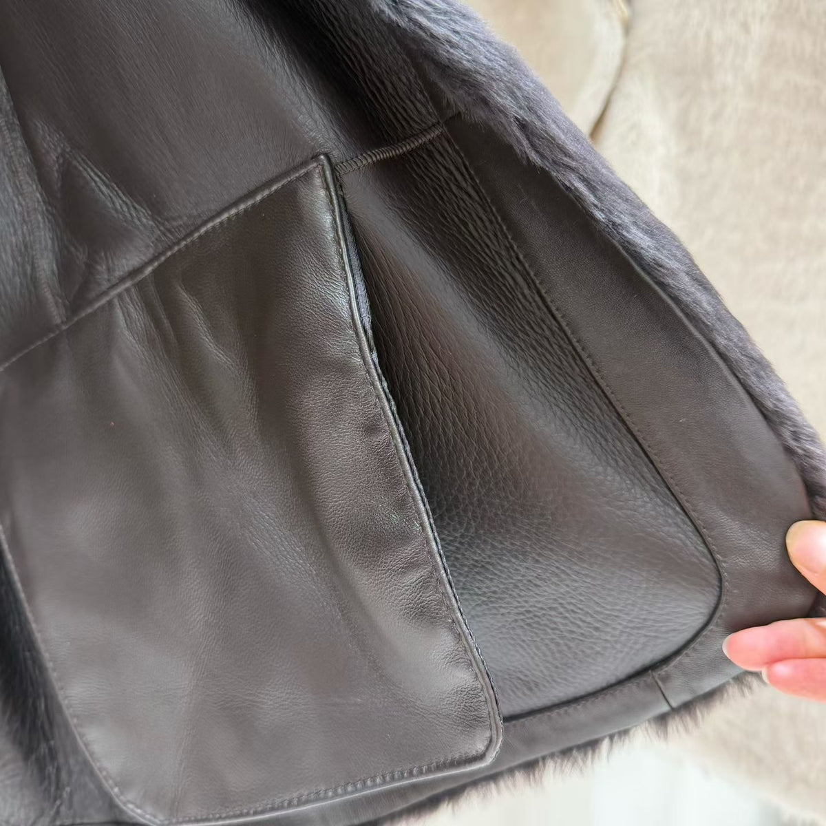 Sheepskin coat