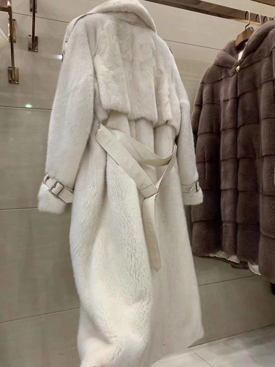 Danish mink fur coat (trench )