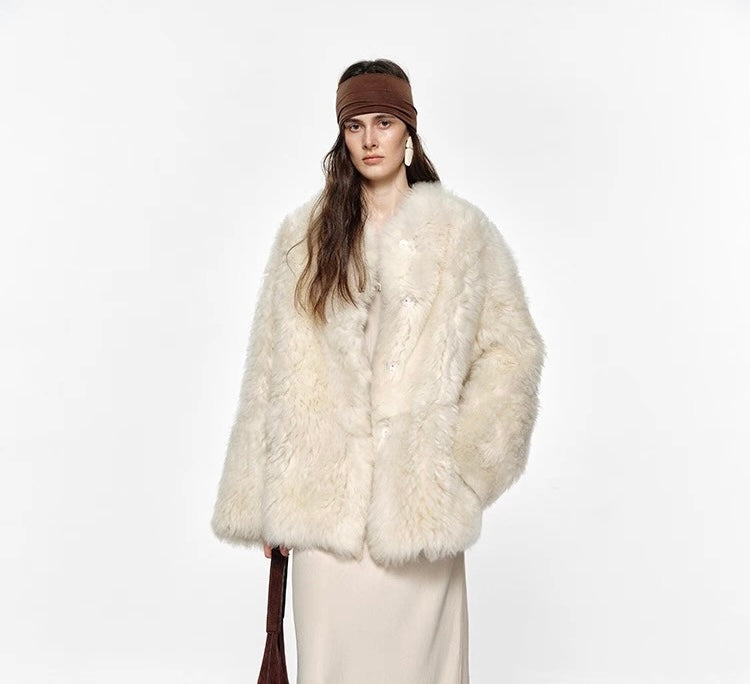 Sheepskin coat