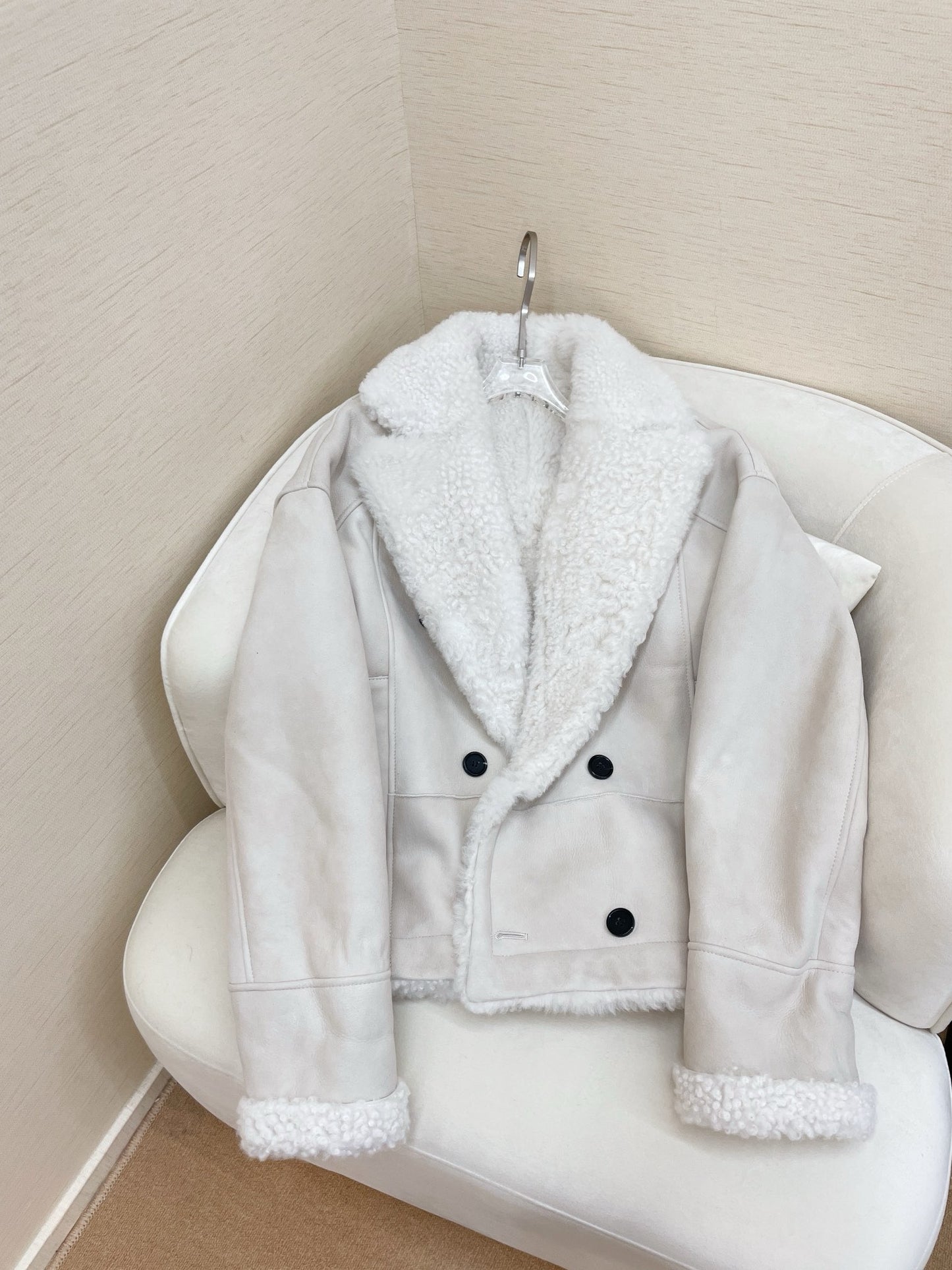 Double-sided sheepskin jacket