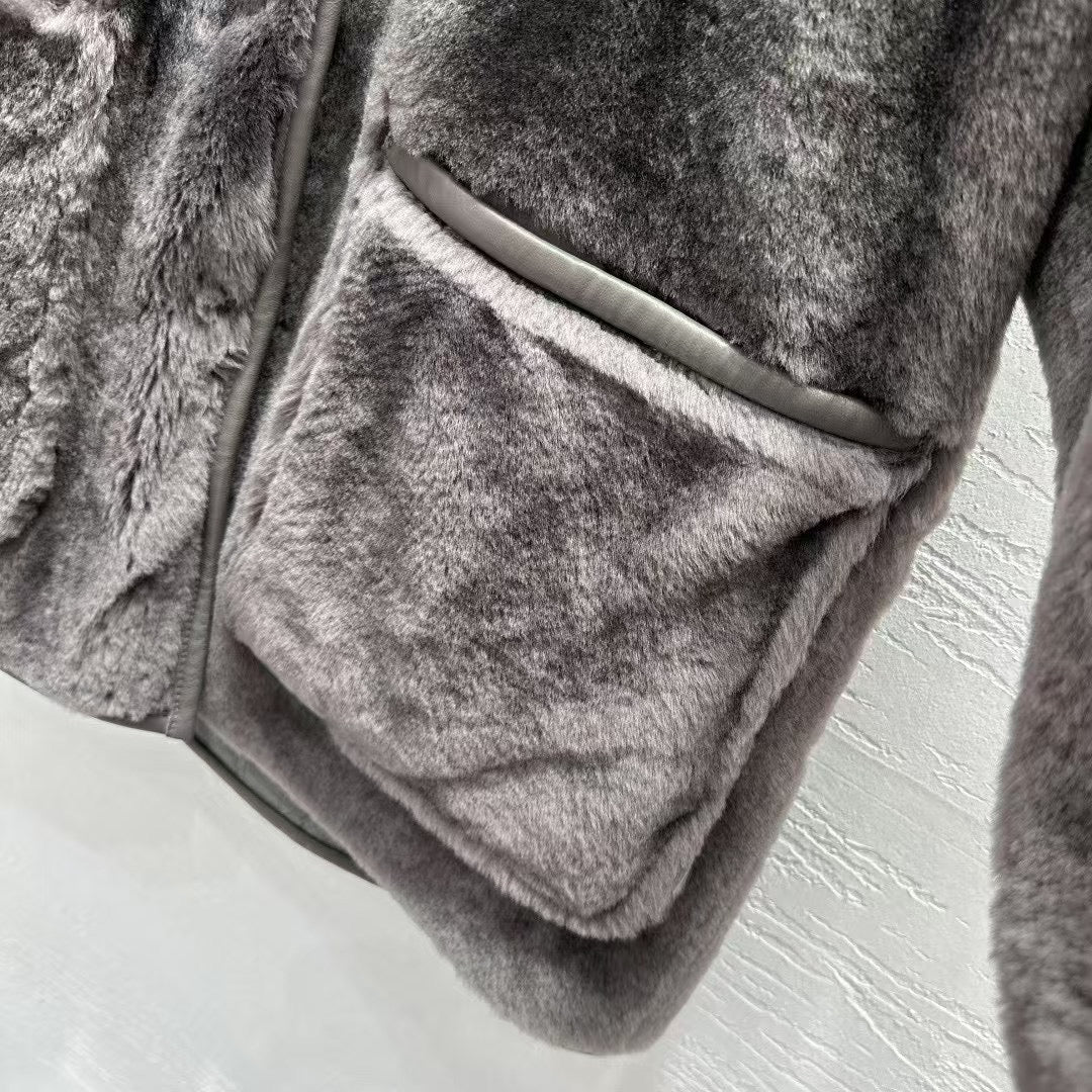 Sheepskin coat (reversible)