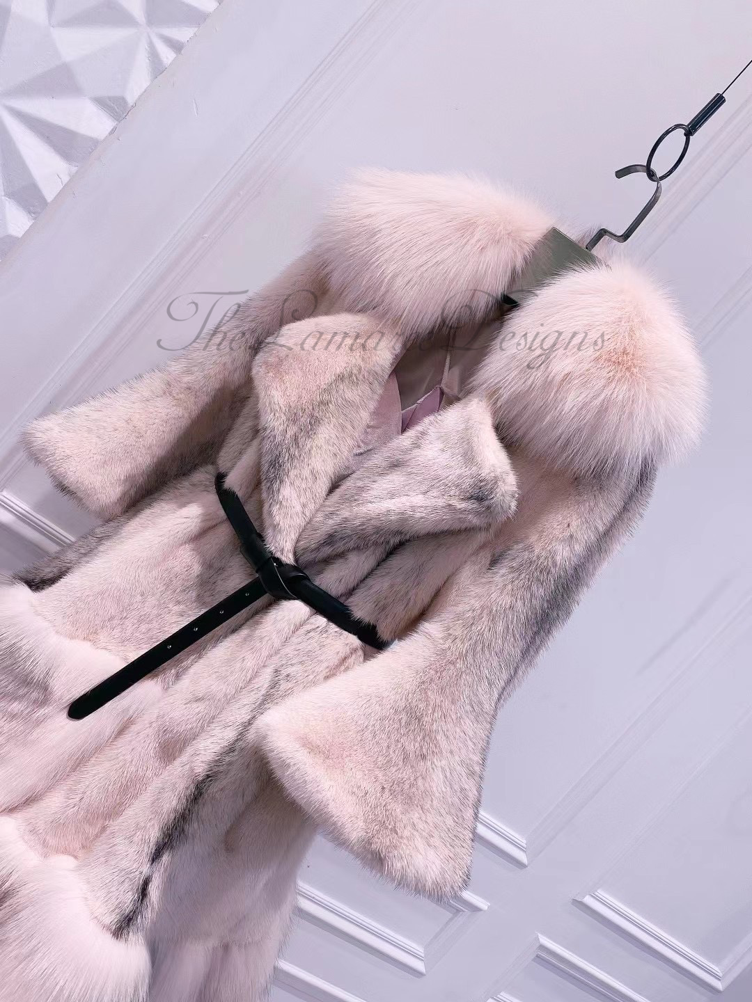 Danish mink and fox  fur coat