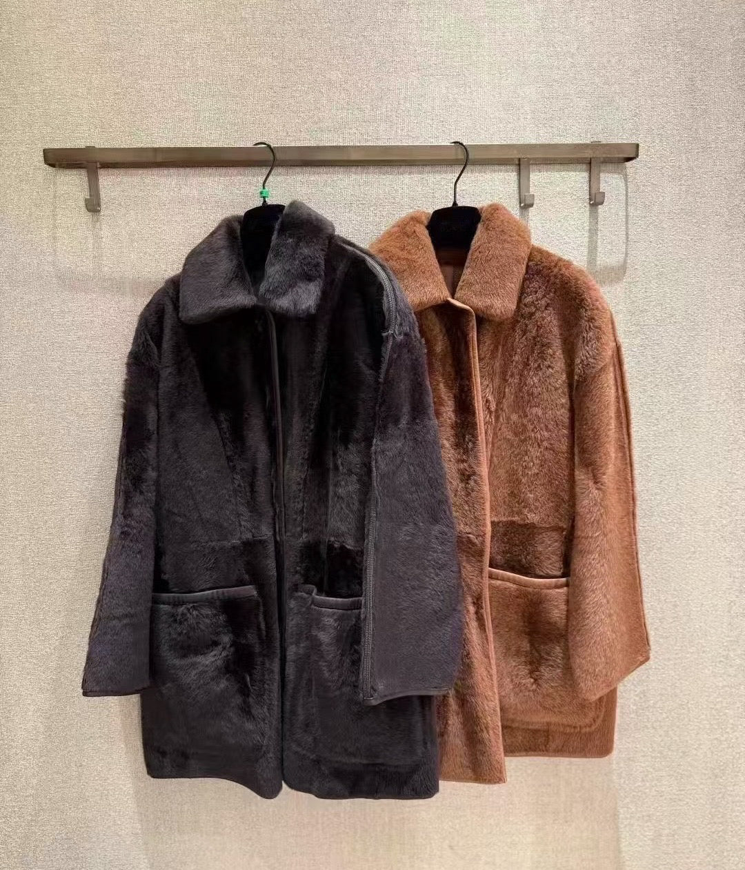 Sheepskin coat (reversible)