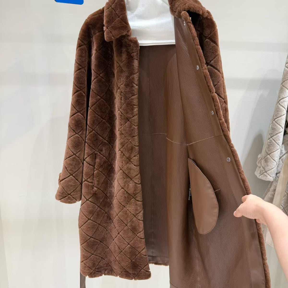 Sheepskin coat