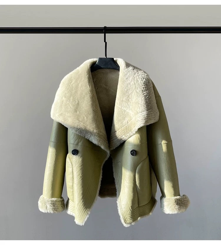 Sheepskin coat