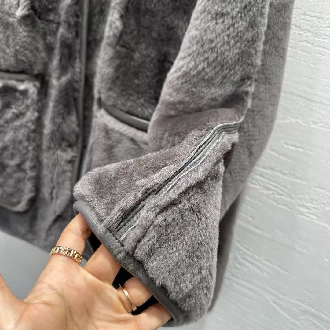 Sheepskin coat (reversible)