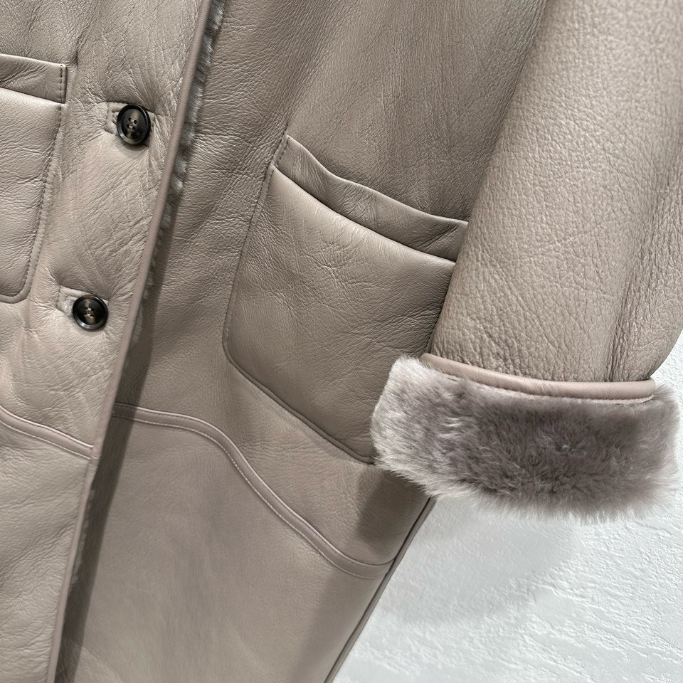 Sheepskin coat