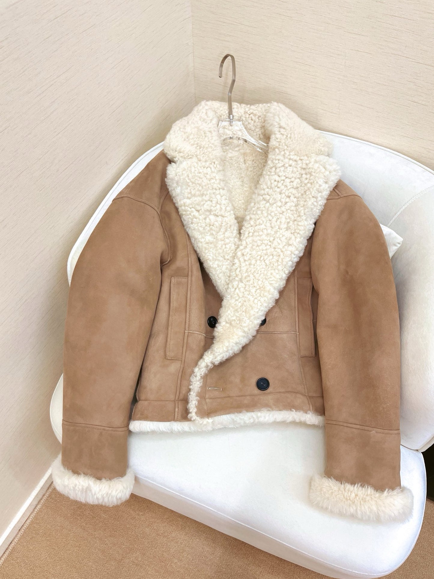 Double-sided sheepskin jacket