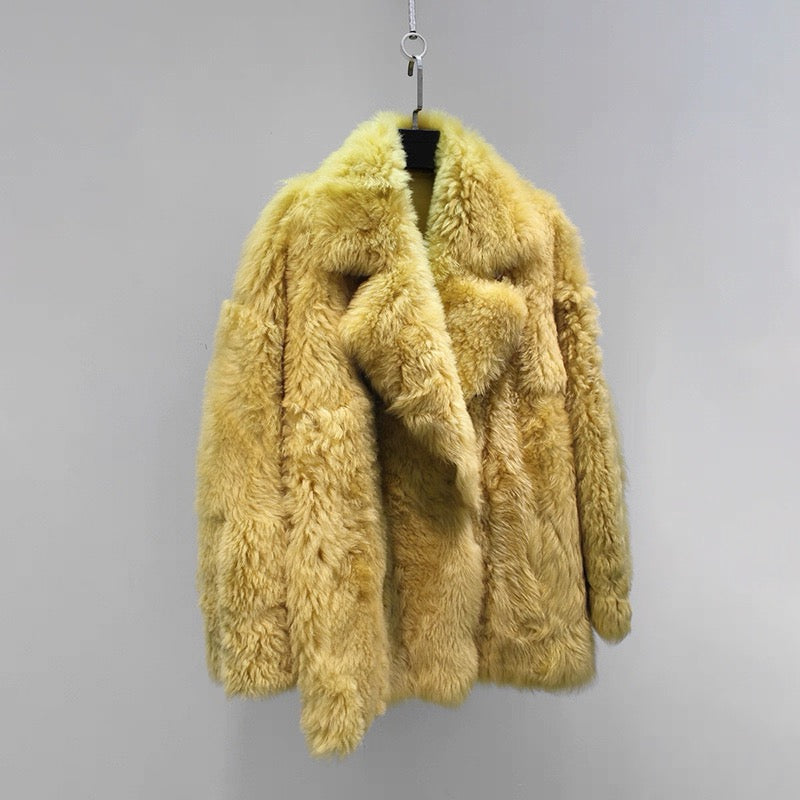 Sheepskin coat