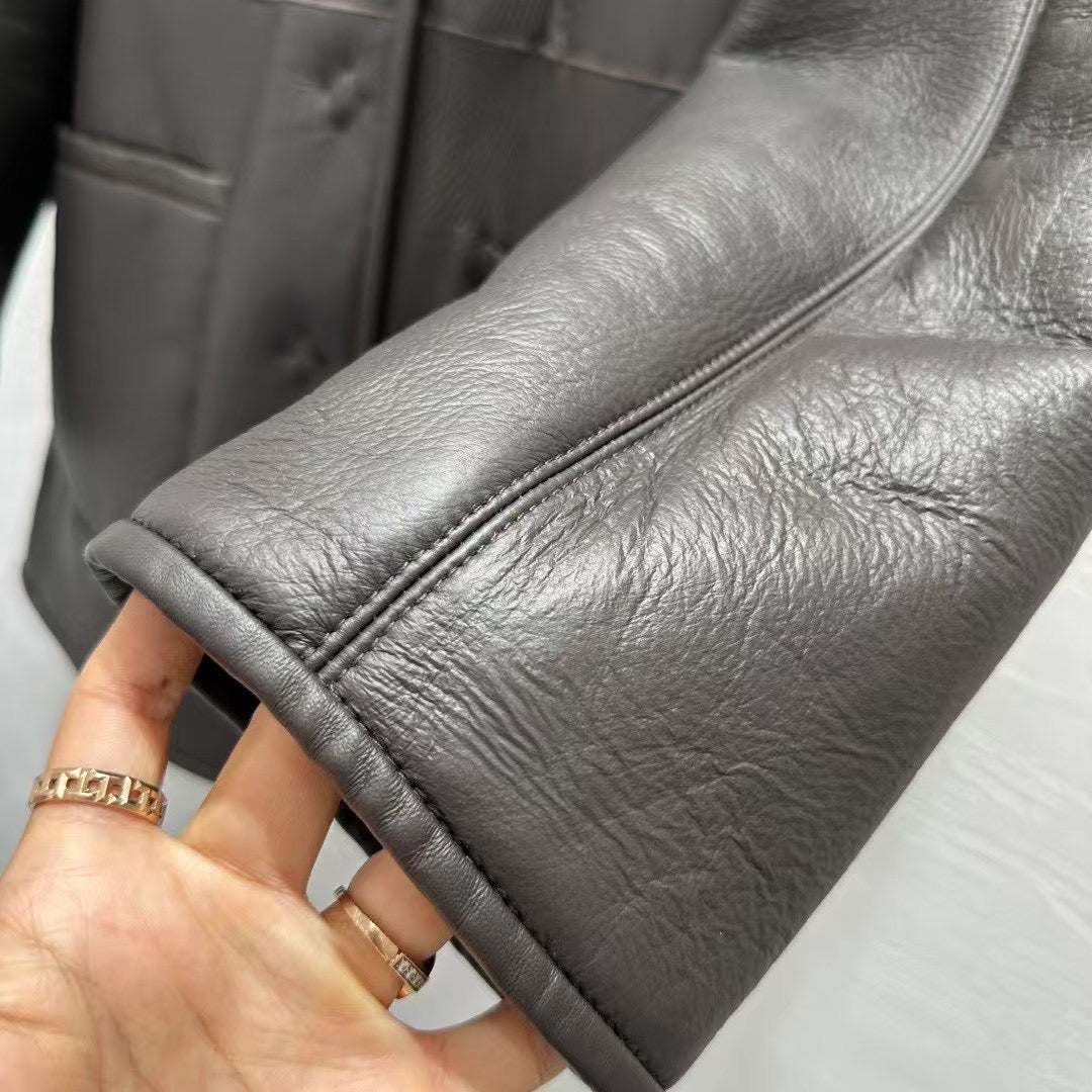 Sheepskin coat (reversible)