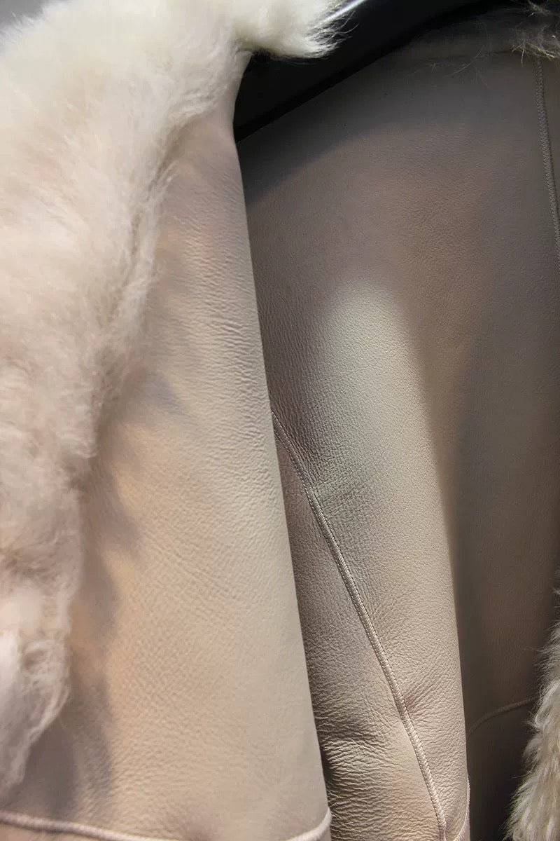 Sheepskin coat