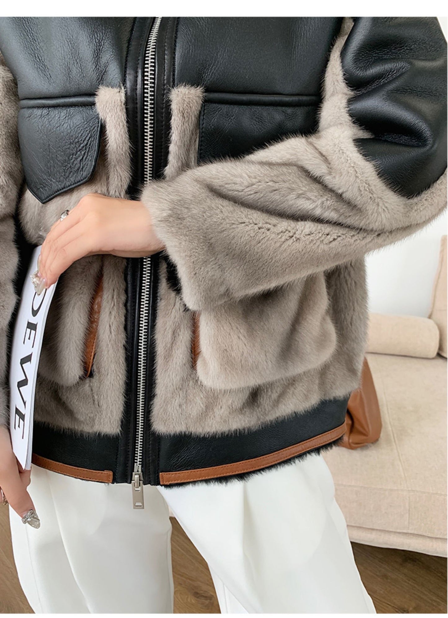 Mink &sheepskin jacket