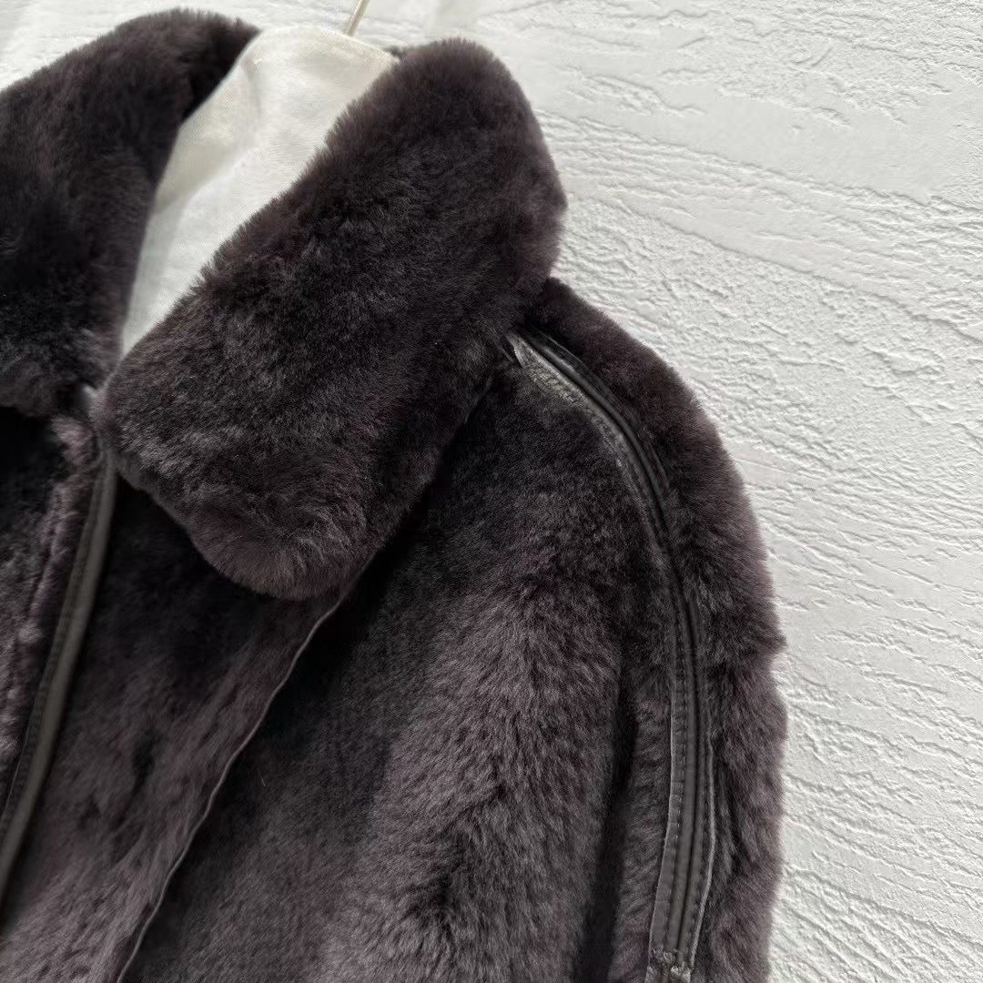 Sheepskin coat (reversible)