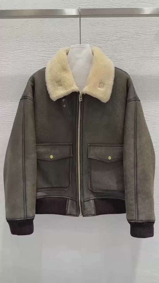 Sheepskin jacket